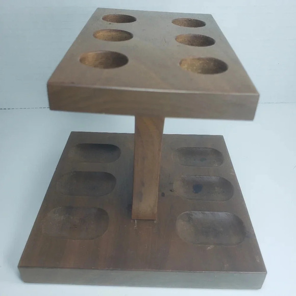 Expressly For U Wood 6 Tobacco Pipe Stand/Holder Made I Canada - Picture 2 of 5